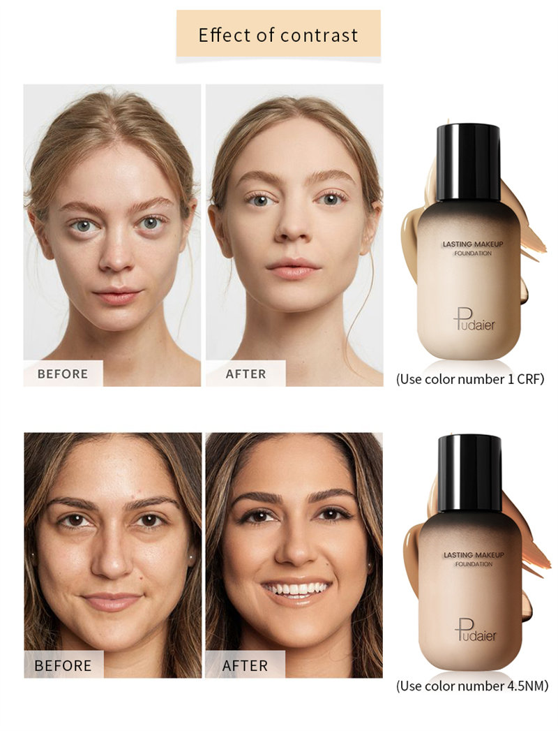 40 Color Cosmetics Foundation Full Coverage Private Label Waterproof Natural Makeup Liquid Wholesale Foundation Private Label Custom Logo OEM (10)