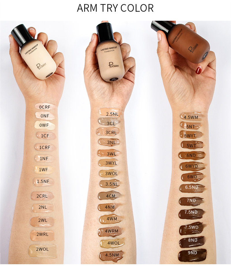 40 Color Cosmetics Foundation Full Coverage Private Label Waterproof Natural Makeup Liquid Wholesale Foundation Private Label Custom Logo OEM (9)