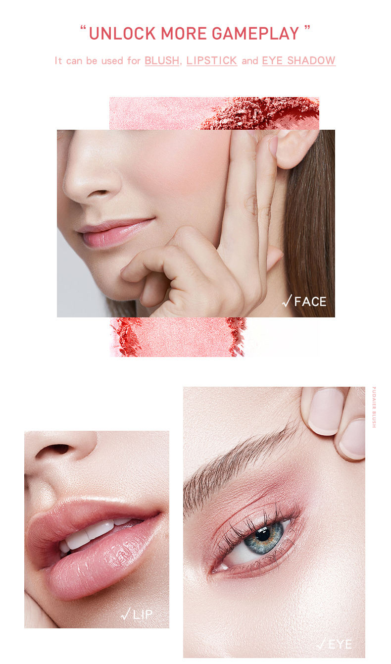 9 Colors Cheek Matte Blush Natural Compact Powder Blusher Makeup For Cheek+Lip+Eyeshadow Private Label Custom Logo OEM (5)