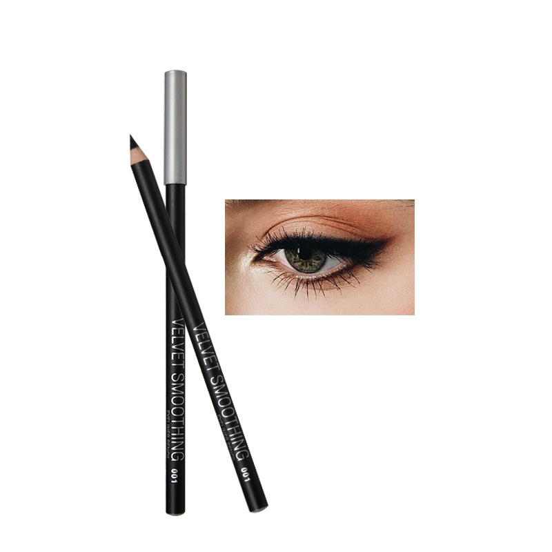 Black Velvet Smooth Eyeliner Pencil smudge Free Eyeliner Pencil Private Label Custom Logo OEM