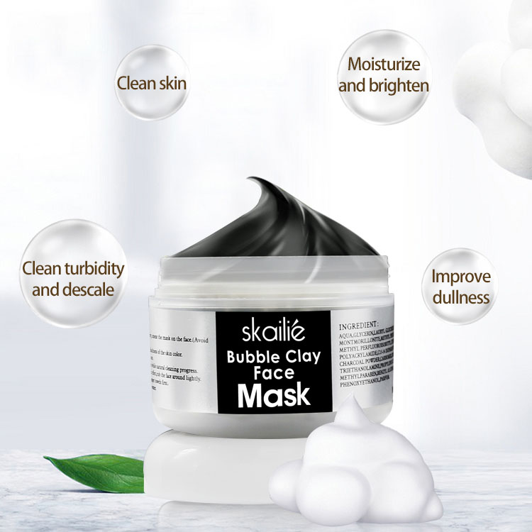Charcoal Clay Mask Mud Mask Deep Cleansing Hydrating Pore Purifying Facial Treatment Blackhead Remover