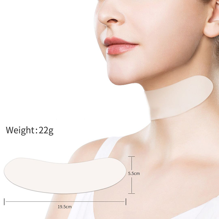 Eco-friendly Medical Grade Silicone Adhesive Anti Wrinkle Neck Décolleté Chest Forehead Pad Transparent Silicone Pad (4)