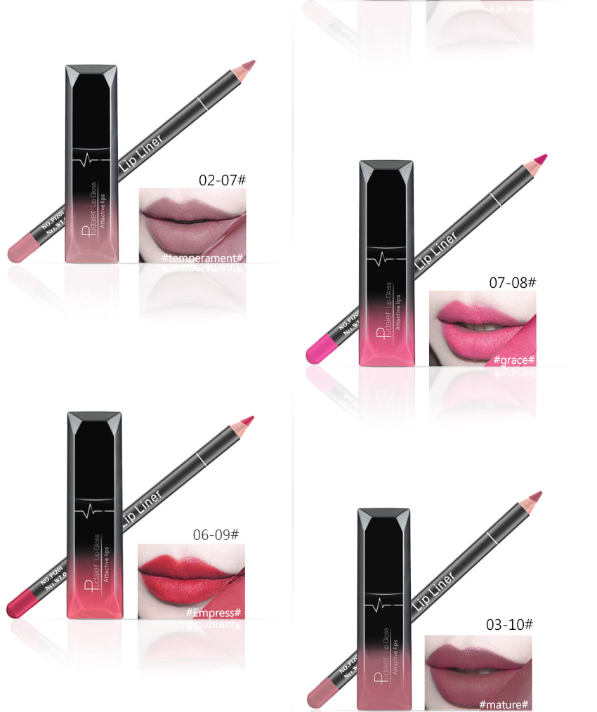 Lip gloss Liquid Lipstick Lipliner Set Private Label Custom Logo OEM (6)