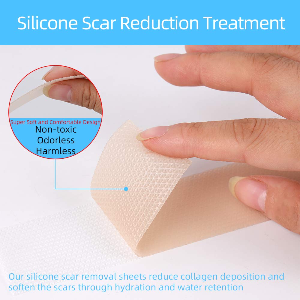 Medical waterproof silicone gel scar sheets film tape strips reusable washable private label custom logo
