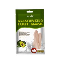 Moisturizing nourishing foot mask sock for dry cracked feet non peel 15-minute treatment private label custom logo