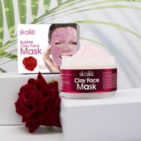 Rose Bubble Clay Mask Mud Mask Deep Cleansing Moisturizing Oil Controlling Pore Purifying Skin Tone Brightening Facial Treatment