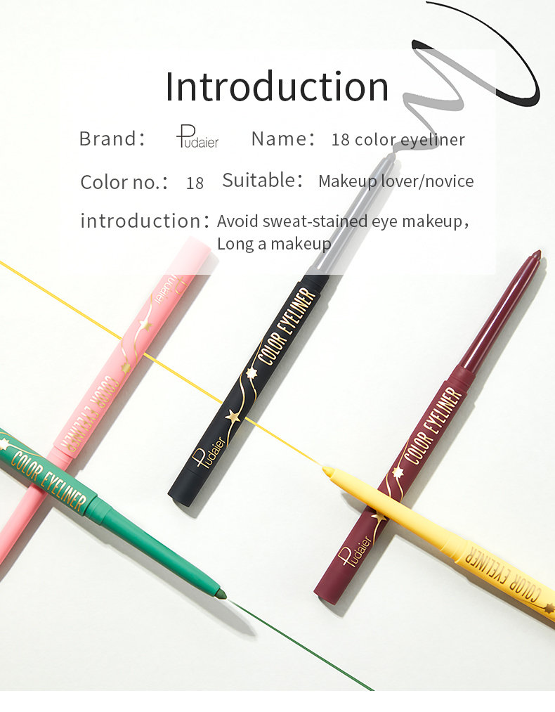 Waterproof Color Matte Gel Eyeliner Pencil Private Label Custom Logo OEM (12)