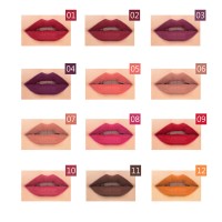12 Colors Waterproof Long Wear Velvet Matte Lip liner Pencil Private Label Custom Logo OEM